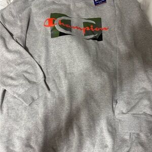 Champion Gray Crewneck Sweater (Big & Tall)